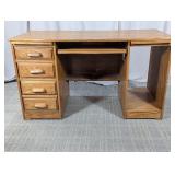 (1) Oak Computer Desk