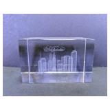 San Francisco Skyline 3D Laser Etched Crystal