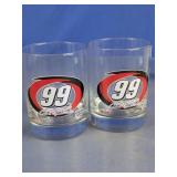 Carl Edwards 99 Racing Logo Glass Tumblers