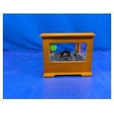 (1) Wooden Nativity Music Box