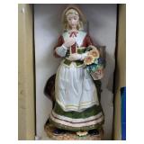 Vintage Style Ceramic Lady Figurine