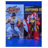 (2) Ron English PoPaganda Ryu & Protoman Vinyl Set