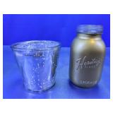 Heritage Glass Storage Jar & Glass Cup
