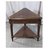 (1) Wooden Corner Accent Table