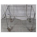 Metro 2-Tier Industrial Wire Rolling Cart