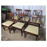 (6) Mahogany Dining Chairs Set