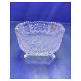 Hofbauer Byrdes Crystal Footed Candy Dish