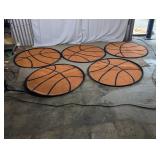 (5) Basketball Theme Area Rugs