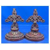 Fleur De Lis Decorative Bookends Pair