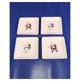 Fitz and Floyd Christmas Square Plates