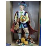 Pilgrim Man Autumn Harvest Figurine