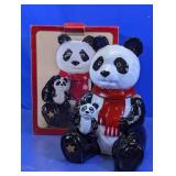 Panda Bear Cookie Jar with Lid
