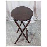 (1) Vintage Wooden Folding Side Table