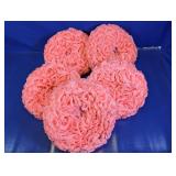 Pink Artificial Rose Decorative Floral Ball