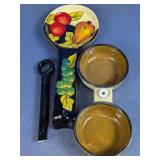 Casa Vero Hand Painted Spoon Rest & Condiment Set