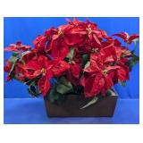 Artificial Poinsettia Floral Arrangement