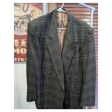 Paul Rodon Plaid Double-Breasted Blazer