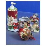 (6)Festive Christmas Decor & Collectibles Lot