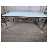 Modern Glass Top Dining Table