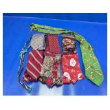 Assorted Collection of 7 Novelty & Holiday Ties