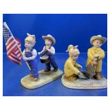 (2) Porcelain Children Figurines