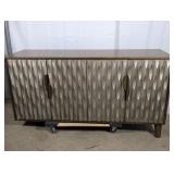 Modern Textured Door Accent Cabinet