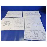 (5+) Original Hand-Drawn Cartoon Sketches