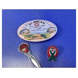 Assorted Souvenir Pins and Bookmark Lot