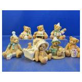 (7) Plastic Teddy Bear Figurines