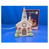 Americana Lighted Church Decoration
