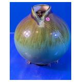 (1) Green Glazed Ceramic Decorative Vase