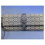 Coach Signature Monogram Buckle Wristlet