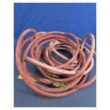 Red Rubber Air Hose with Brass Quick Connects