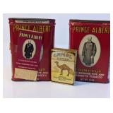 Prince Albert & Camel Tobacco Tins Set