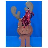 Wooden Reindeer Shelf Decor Piece