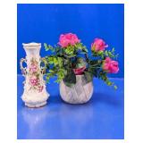 Ceramic Floral Vase & Planter Set