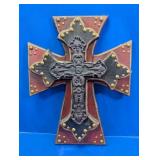 Decorative Wooden Wall Cross Plaque