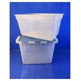 (2) Sterilite Storage Totes