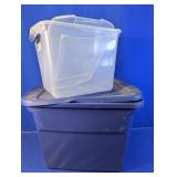 (2) Sterilite Storage Totes