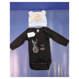 (2) Laughing Giraffe Baby Outfit Set