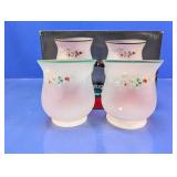 Pfaltzgraff Winterberry Frosted Candle Holders