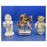 (3) Plastic Decorative Figurines