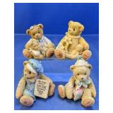 (4) Cherished Teddies Plastic Figurines