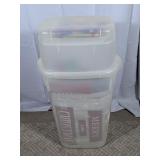 Plastic Storage Tote w/ Christmas Crafts