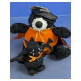 Halloween Plush Bear & Cat Set