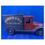 (1) Wooden Vintage Moving Truck Model