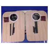 (2) Wooden Cornhole Boards Set