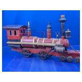 (1) Wooden Vintage Train Engine Model