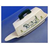 Vintage Ceramic Butter Dish w/ Lid