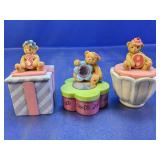 (3) Cherished Teddies Keepsake Boxes